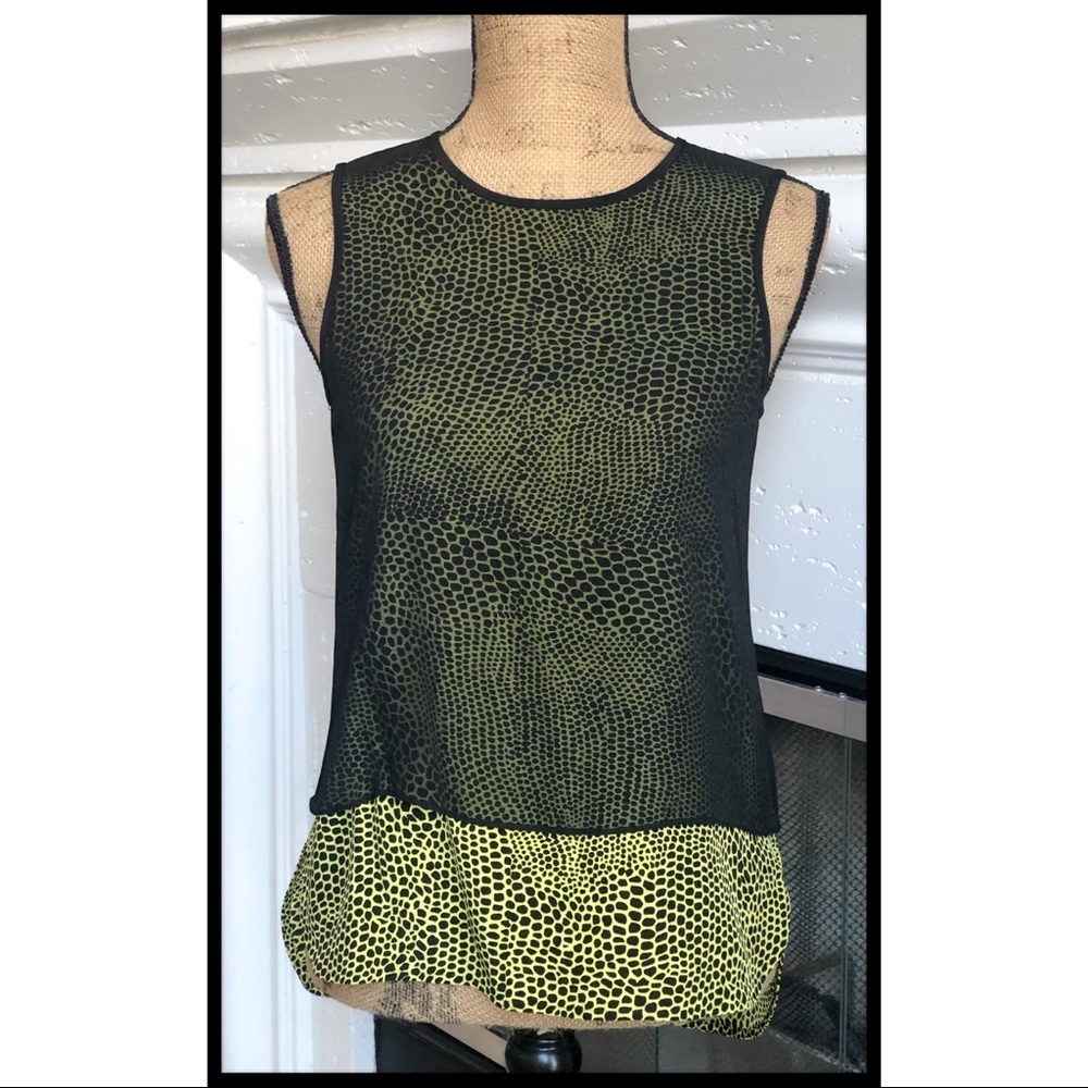 tibi ny sleeveless silk layered top